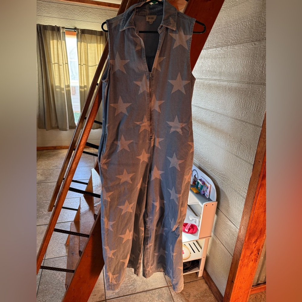 BiBi Denim Star Jumpsuit